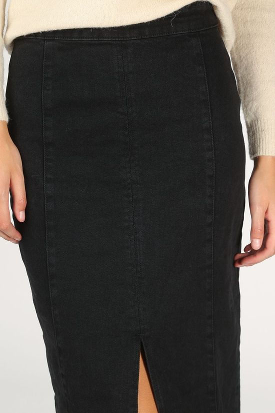 Moss Copenhagen Jupe Ebna Dark Grey (Jeans)