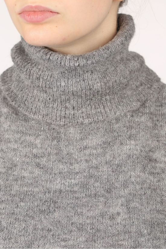 Moss Copenhagen Trui Femme Light Grey Marle