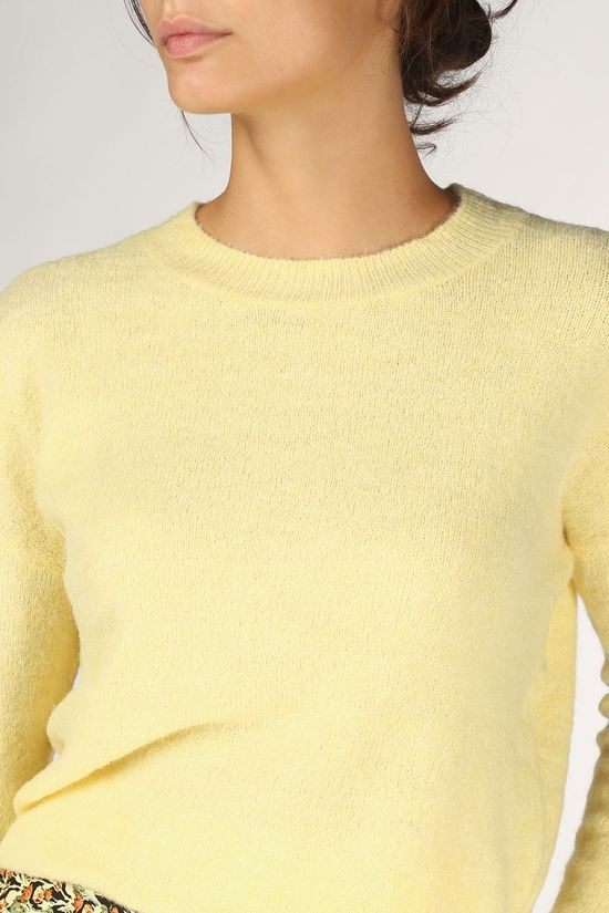 Moss Copenhagen Trui Femme O light yellow