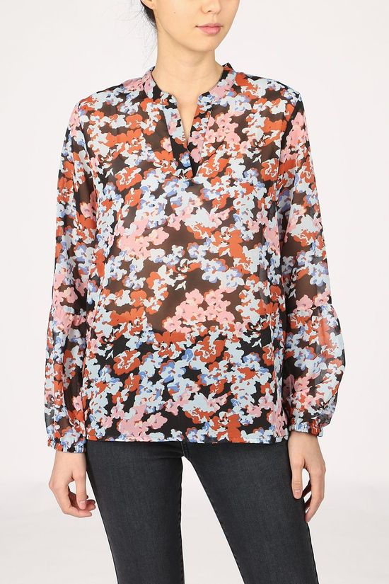 Moss Copenhagen Blouse Ammalie Black/Light Blue