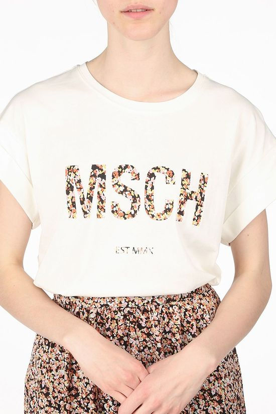 Moss Copenhagen T-Shirt Alva white/light pink