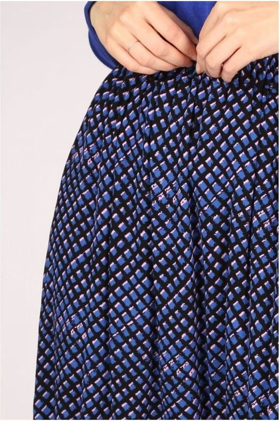 Soft Rebels Jupe SbWaffle Midi royal blue/light pink