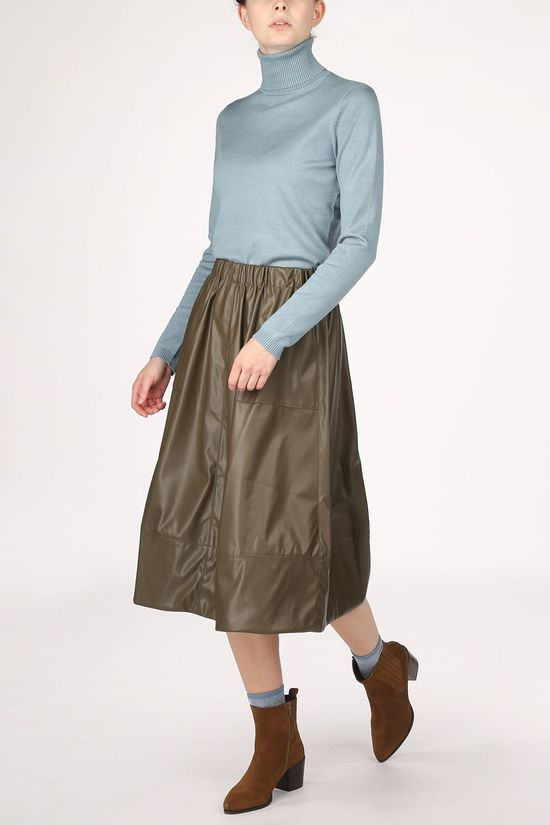 Soft Rebels Rok SbAlba Midi dark khaki