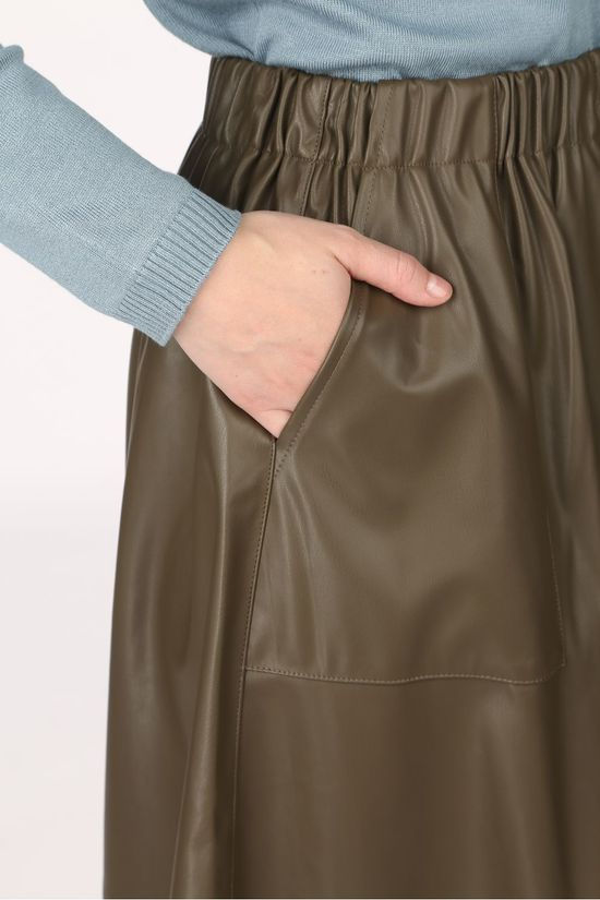 Soft Rebels Rok SbAlba Midi dark khaki