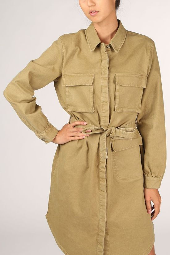 Soft Rebels Jurk SbUma mid khaki