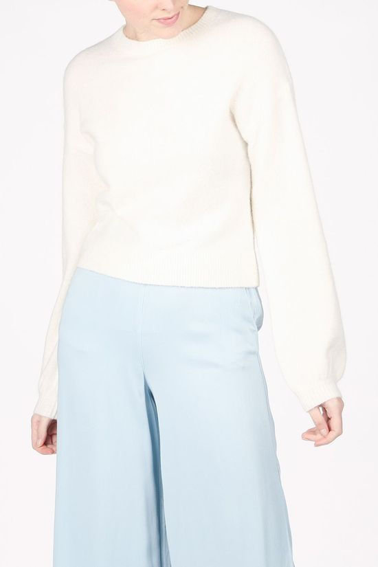 Soft Rebels Trui SbJessica 3/4 O-Neck Ecru