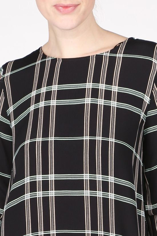 Soft Rebels Jurk SbLillian Black/Light Green