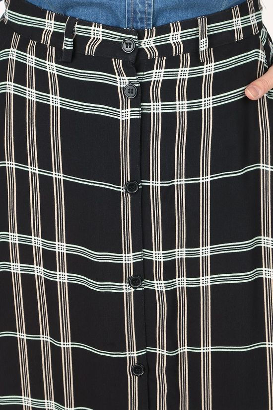 Soft Rebels Jupe SbLillian Midi Black/Light Green