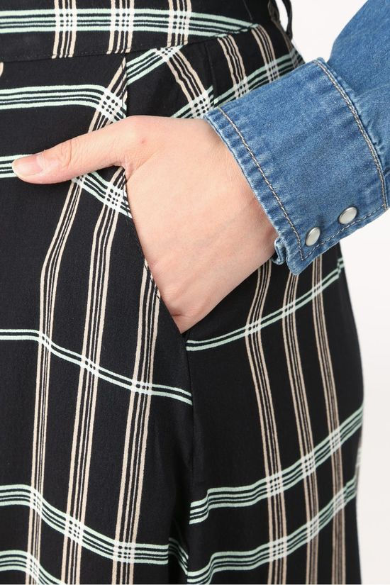 Soft Rebels Jupe SbLillian Midi Black/Light Green