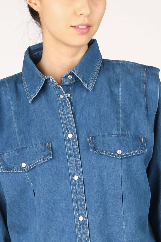 Soft Rebels Chemise SbBluebell Ls Mid Blue (Jeans)