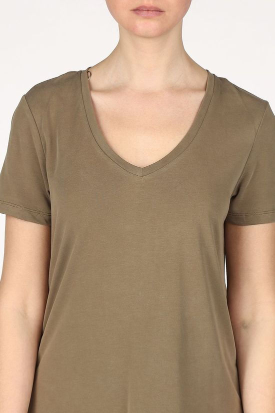 Soft Rebels T-Shirt SbElla Vneck Tshirt mid khaki