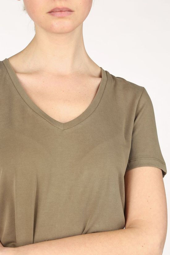Soft Rebels T-Shirt SbElla Vneck Tshirt mid khaki