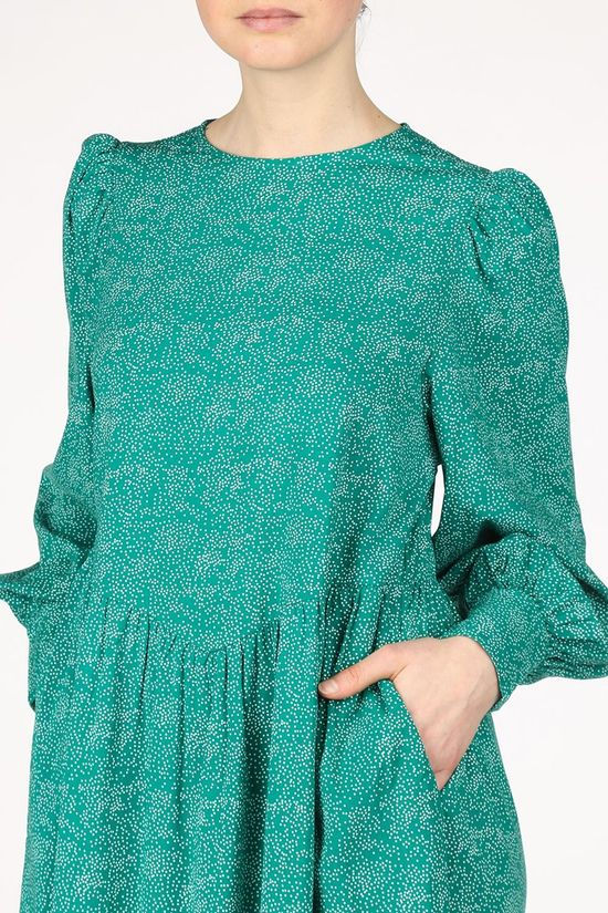 Soft Rebels Jurk SbDota Midi green/white