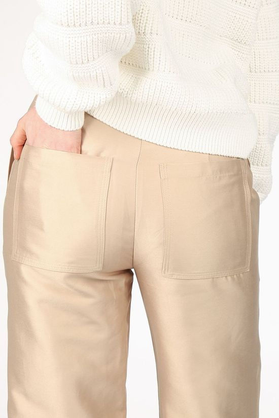 Soft Rebels Broek SbGail Hw Wide Ecru