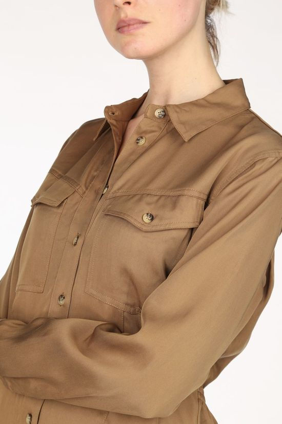Soft Rebels Hemd SbMonica Ls Camel Brown
