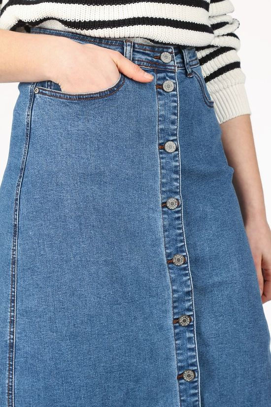 Soft Rebels Rok SbRoxy Midi Mid Blue (Jeans)