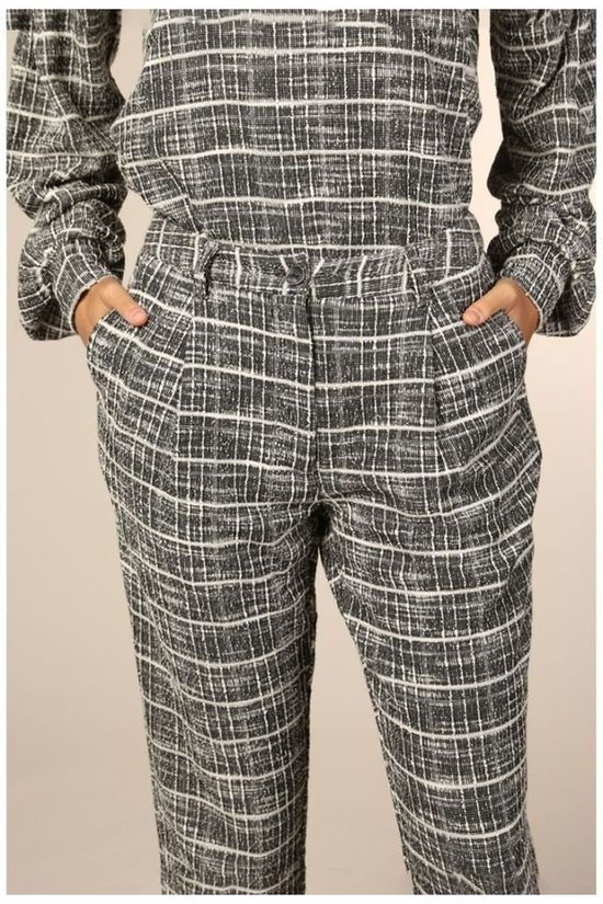 Numph Broek Londyn Cr Black/White