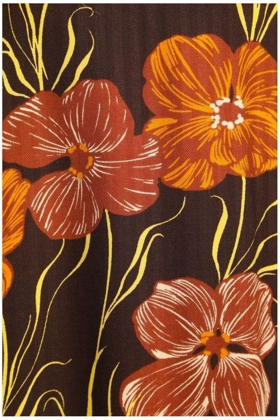 Numph Robe Nu Magery Dark Brown/Ass. Flower