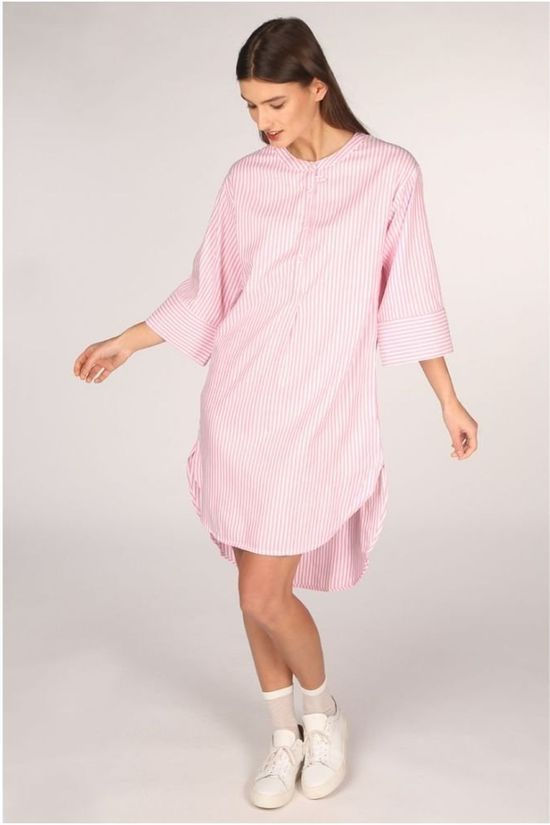 Numph Robe Nuaiden white/mid pink
