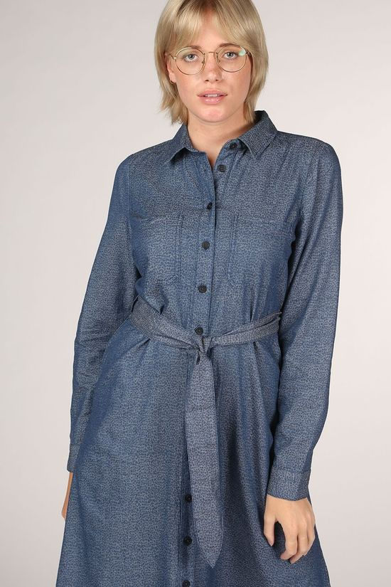 Numph Robe brinsley Navy Blue/Camel Brown