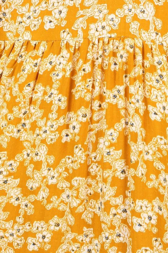 Numph Robe bijou Dark Yellow/Ass. Flower