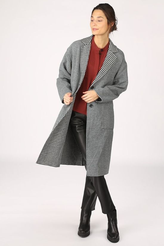 Numph Manteau batya Off White/Black