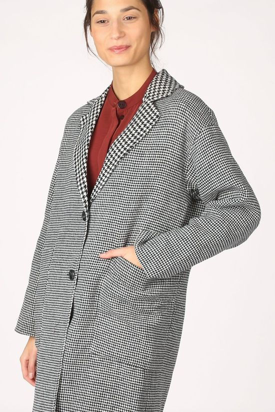 Numph Manteau batya Off White/Black
