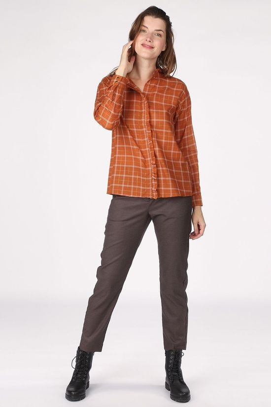 Numph Hemd bethesda brown