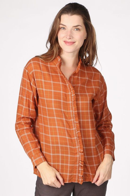 Numph Hemd bethesda brown