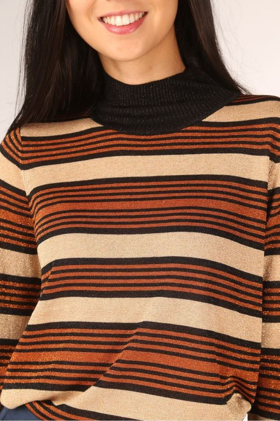Numph Pull bree Rollneck Gold/Black