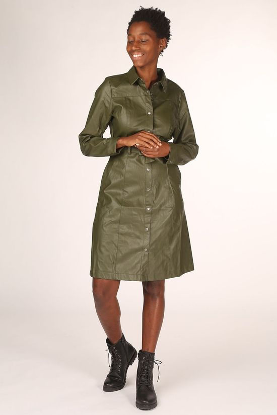 Numph Robe belen dark khaki