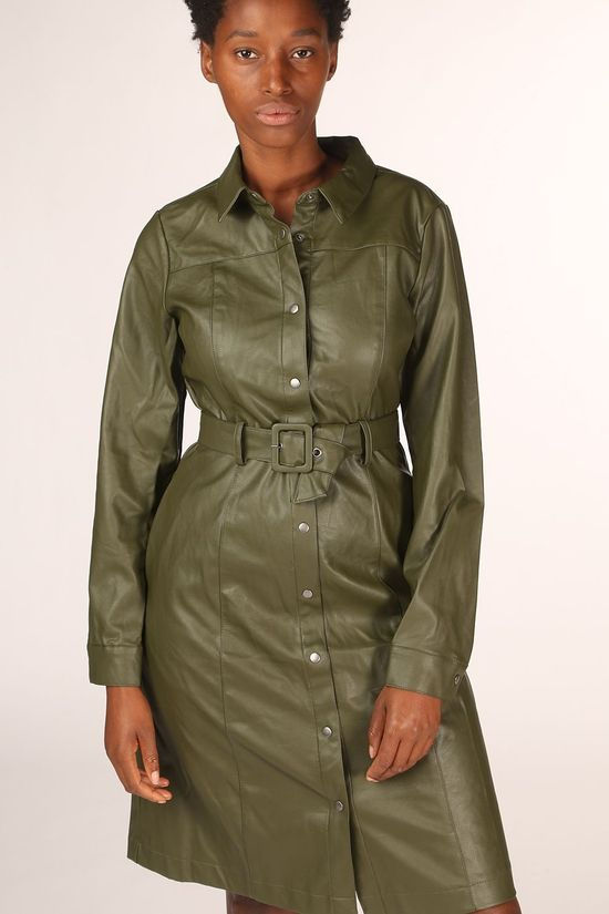 Numph Robe belen dark khaki
