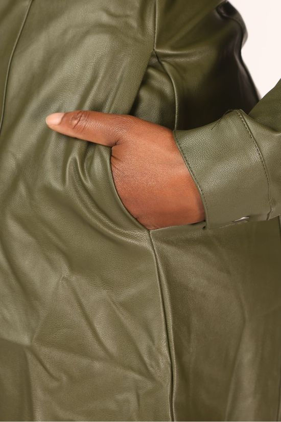 Numph Robe belen dark khaki