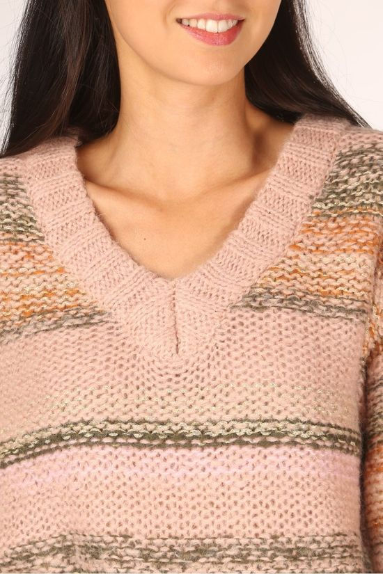 Numph Pull charlie V-Neck light pink/gold