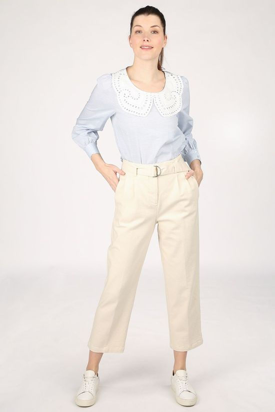 Numph Blouse Nucelie light blue/off white
