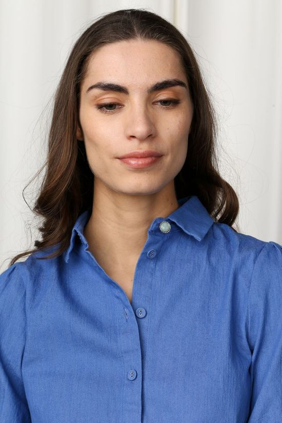 Numph Chemise Nucathleen mid blue