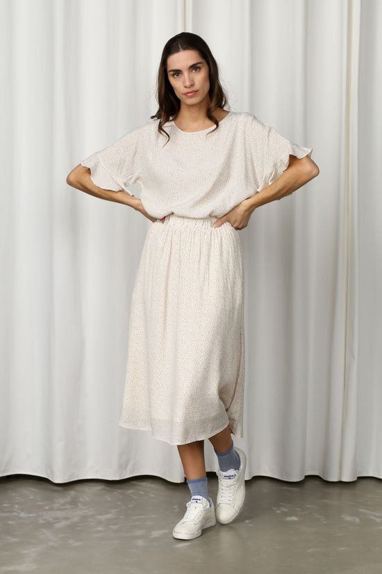 Numph Blouse Nucourtney off white/light blue
