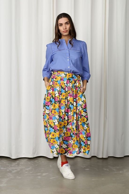 Numph Hemd Nucindy mid blue