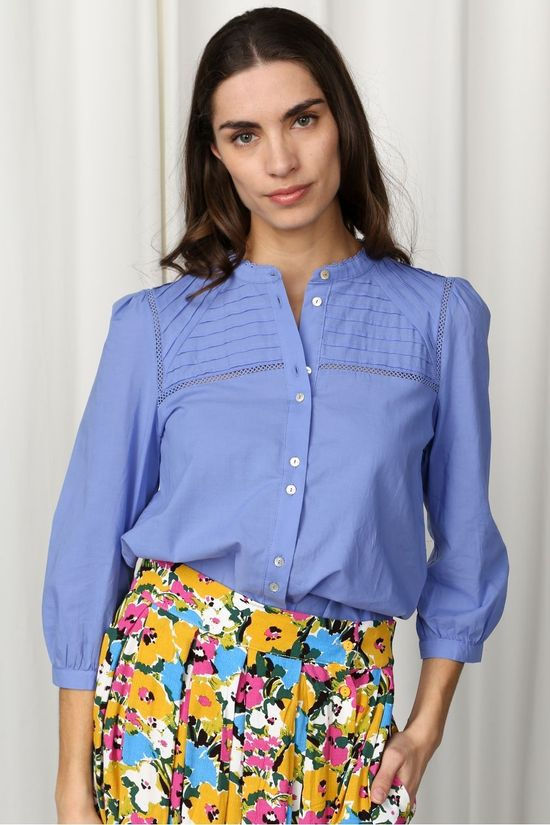 Numph Hemd Nucindy mid blue