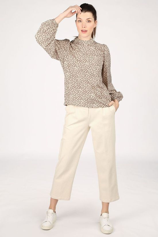 Numph Blouse Nunuffy Brown/Ecru