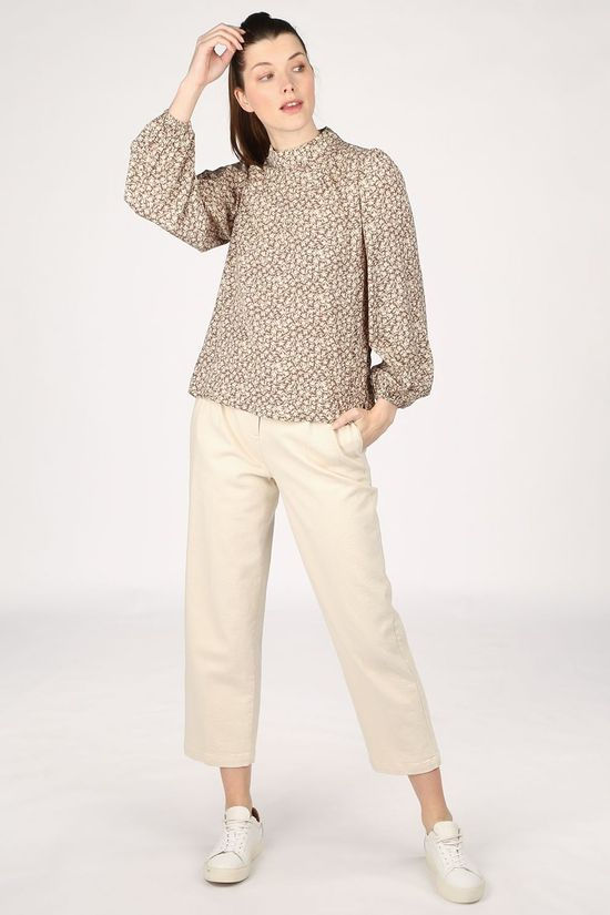 Numph Blouse Nunuffy Brown/Ecru