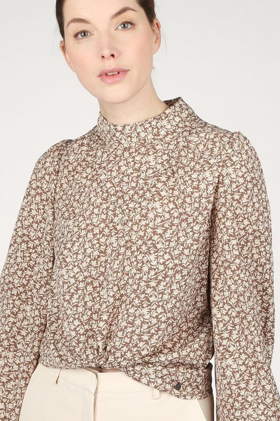 Numph Blouse Nunuffy Brown/Ecru
