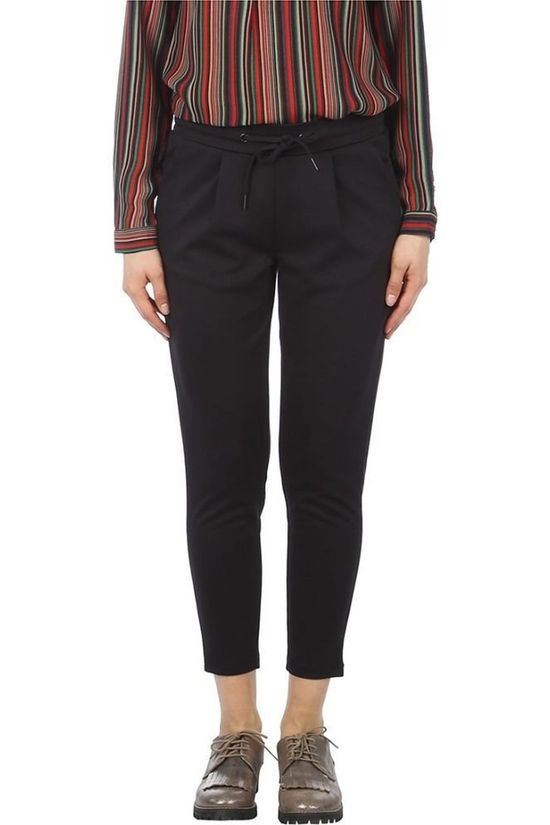 Ichi Pantalon Kate Pant Cropped Black