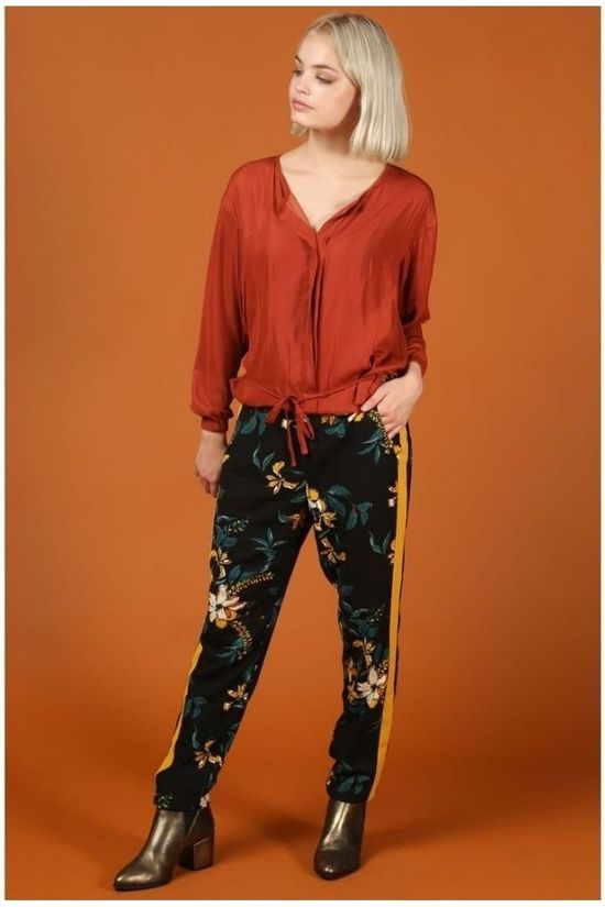 B.Young Pantalon Hatton Black/Ass. Flower