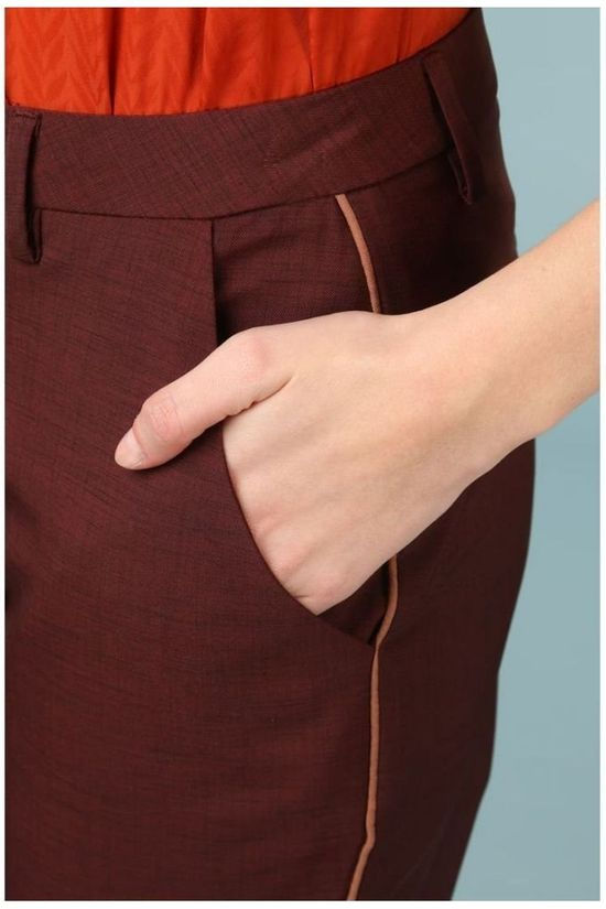 Ichi Pantalon kassa Pa Bordeaux / Maroon