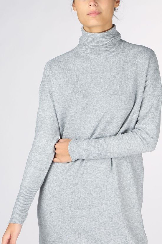 Vero Moda Robe brilliant Ls Rollneck Noos Light Grey Marle