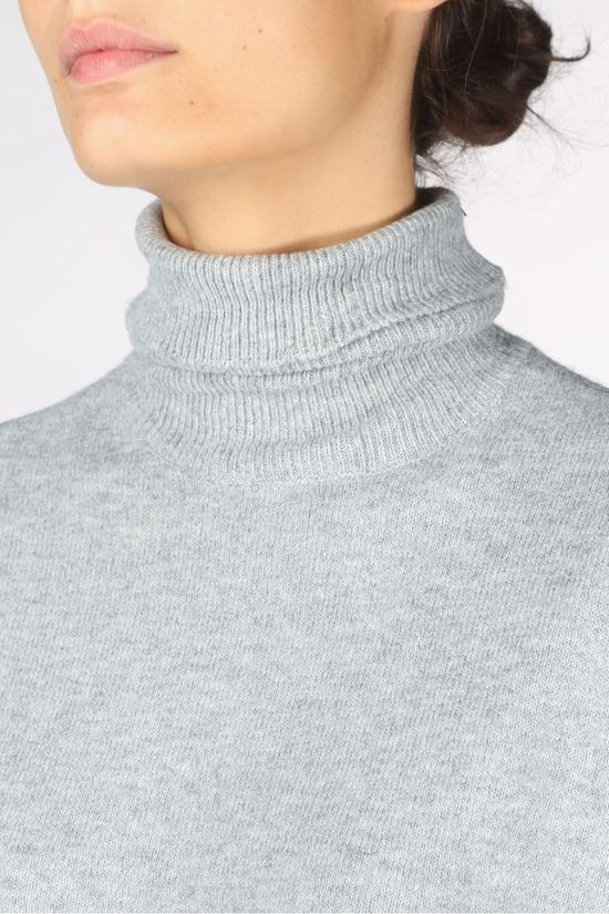 Vero Moda Robe brilliant Ls Rollneck Noos Light Grey Marle