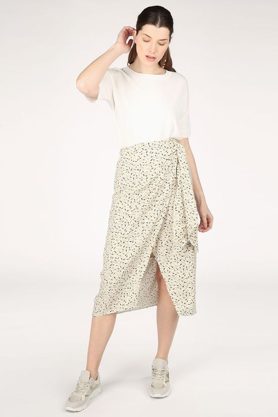Selected T-Shirt Willow Ss Knit O Neck white