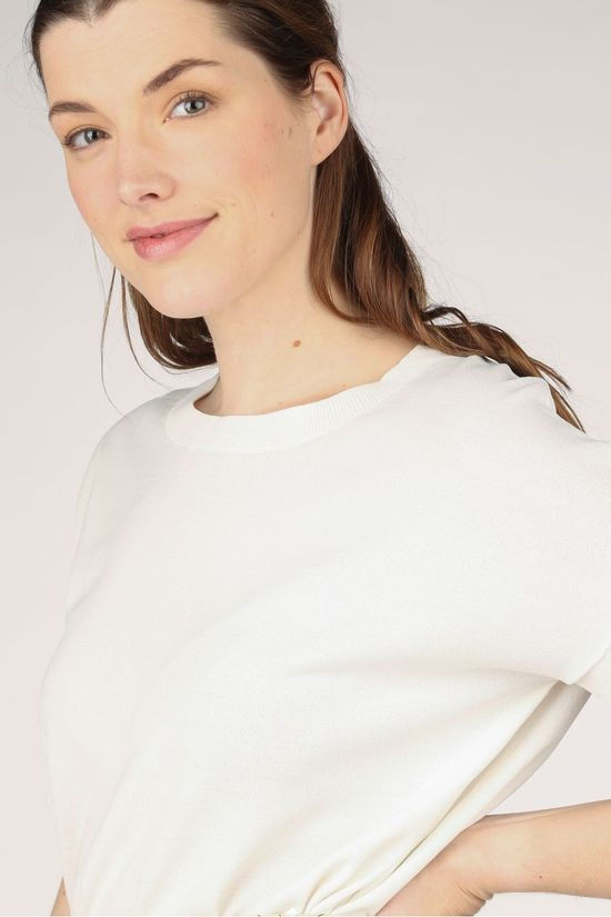 Selected T-Shirt Willow Ss Knit O Neck white
