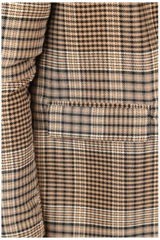 Only Blazer lena L/S Long Check Cc Tlr Camel Brown/Assorted / Mixed